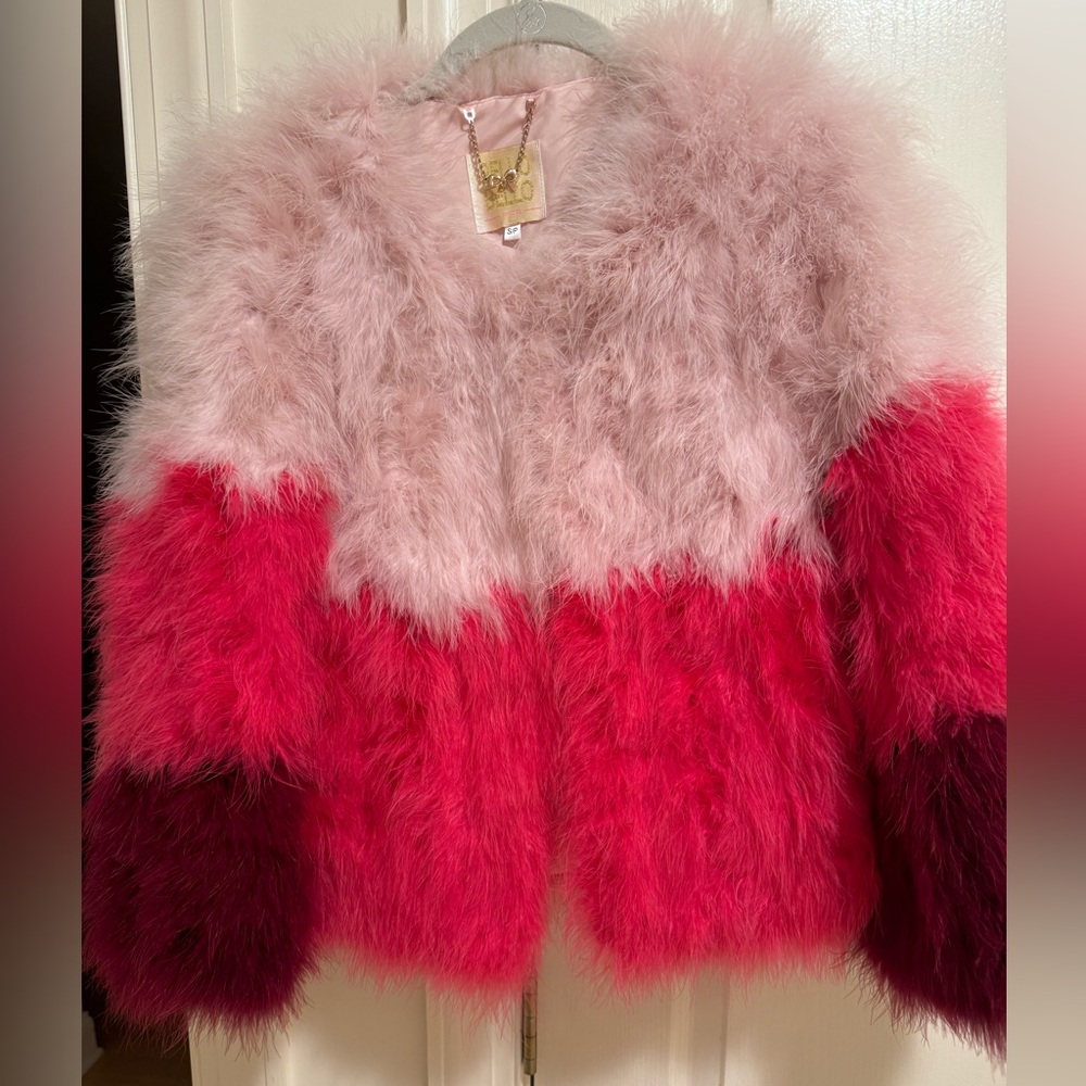 Pello Bello feather jacket ** hot trend item**